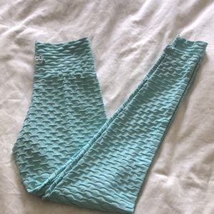 Seafoam Chrome Booty by Brabrants leggings